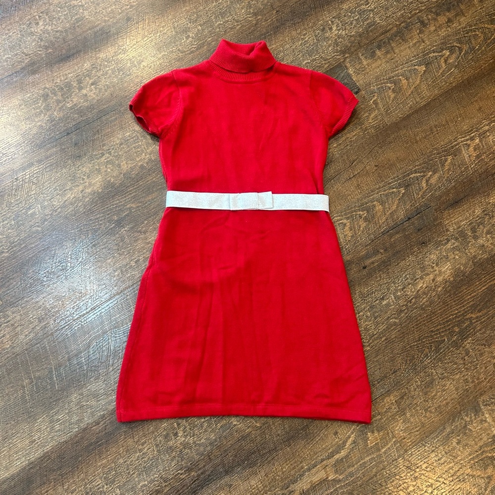 American Girl Red Dress with Silver Belt